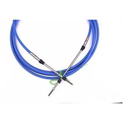 ABA-CABLE-17-GY Outboard Engine Remote Control 33C Throttle Shift Cable 17ft for Yamaha Tohatsu Boat Motor Steering System 5.18m Blue, Universal Type 3300/33C