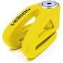 Acekit Veison Bicycle and Motorcycle Brake Disc Lock Heavy Duty Strengthen Body Sawing Resistant with Four Ribs 6mm Harden Lock Pin with Remind Cable-Yellow