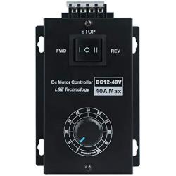 L&Z DC Motor Speed Controller PWM 12-48V 40A Brush Motor Adjustment Control Module 1200W 25kHZ