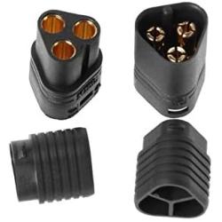 Vehicles-OCS 1 Pair MT60 3.5mm 3 Pole Bullet Connector Plug Male & Female for RC ESC to Motor