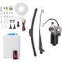 Kemimoto UTV Windshield Washer Reservoir with 12V Windshield Wiper Motor Kit Compatible with Polaris RZR Ranger General Can Am X3 Defeder Commander Golf Cart