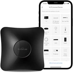 BroadLink RM4 pro IR and RF Universal Remote, All in One Hub Code Learning Wi-Fi Remote Control for TV Air Conditioner STB Audio, Curtain Motor, Works with Alexa, Google Home, IFTTT