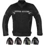 ALPHA CYCLE GEAR BREATHABLE BIKERS RIDING PROTECTION MOTORCYCLE JACKET MESH CE ARMORED (BLACK WIND, SMALL)