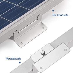 AGOTVAPO Solar Panel Mounting Brackets Z Bracket, rv Solar Panel mounting Brackets for Solar Panel, with Nuts and Bolts, Supporting for RV,Boats,Motorhome,Cabins,Garages,Off Grid (32 Units Brackets)