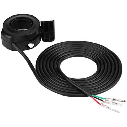 Fydun Thumb Throttle Speed Control Assembly Black 22mm 7/8inch for E-Bike Electric Bike Scooters