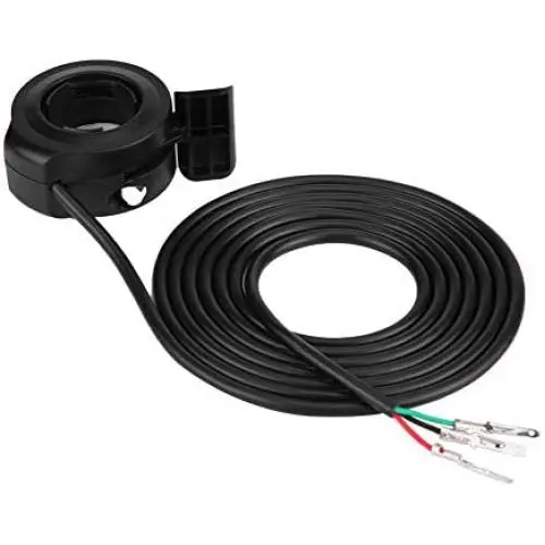 Acouto Thumb Throttle Speed Control 22mm 7/8inch Universal Thumb Throttle Handle Throttle Cable Assembly for E-Bike Electric Bike Scooters