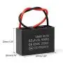 BEEYUIHF CBB61 Fan Capacitor 6.0UF 450V AC 50/60Hz 2 Wire for Fan/Ceiling Fan Motor Start Run Capacitance(Pack of 2Pcs)