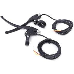 Keenso 1 Pair Handle Brake Lever, Universal Electric Bicycle Ebike Handle Brake Lever Right Left Accessory Aluminium Alloy