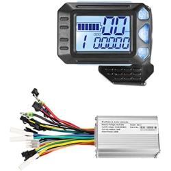 Kunray 24-48V 350W Brushless Motor Controller with LCD Display Dual-Mode Ebike Controller 17 Amp for Electric Bike Scooter