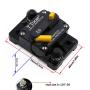T Tocas 50 Amp Thermal Circuit Breaker with Switch Manual Reset for Boat Marine RV Yacht Battery Truck Solar, 12V - 48V DC, Waterproof (50A)