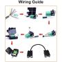 DB9 Breakout Connector, DTECH Male RS232 Connector Kit Serial Adapter DB-9 Solderless Module Board with Terminals Block, Case, Nuts and Tail Pipes (DB9 Male + Nuts)
