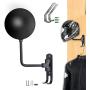 Motorcycle Helmet Rack Set of 3 Helmet Holder Wall Mount Include 180° Rotation Motorcycle Helmet Holder with 2 Hooks and Helmet Hooks Wall Mount for Jackets Caps Motorcycle Helmet Accessories