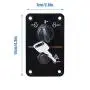 704-82570-08-00 Single Engine Key Switch Panel by Wadoy Compatible with Yamahaa 12V Outboard Yacht Boat Switch Panel 704-82570-11-00 704-82570-12-00