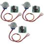 OCESTORE 3 Sets ULN2003 Stepper Motor Driver Board 5V 28BYJ-48 Stepper Motor Stepper Motor