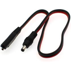 FDXGYH SAE to DC Extension Cable 14AWG SAE Plug to DC 5.5mm x 2.1mm Male Quickly Release The Connection Adapters Cable ，for Motorcycle/Car/Solar Battery Panele（50cm/20inch）