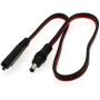 FDXGYH SAE to DC Extension Cable 14AWG SAE Plug to DC 5.5mm x 2.1mm Male Quickly Release The Connection Adapters Cable ，for Motorcycle/Car/Solar Battery Panele（50cm/20inch）