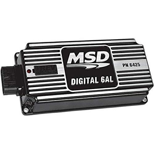 MSD 6AL DIGITAL IGNITION CONTROL BOX WITH REV LIMITER,BLACK,520-540 VOLTS PRIMARY,11,000 RPM RANGE,COMPATIBLE WITH 4, 6 OR 8-CYLINDER ENGINES