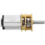 uxcell Micro Speed Reduction Motor DC 12V 66RPM with Full Metal Gearbox 0.18A Electric Gear Box Motor with 2 Terminals for DIY RC