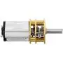 uxcell Micro Speed Reduction Motor DC 6V 50RPM with Full Metal Gearbox 0.18A Electric Gear Box Motor with 2 Terminals for DIY RC