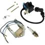 JLD CDI Ignition Coil Motorized Bicycle Magneto Coil Spark Plug for 2 Stroke 48cc 49cc 66cc 80cc Engine Bike Motors