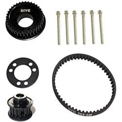 36 Teeth Drive Pulley Kit Flywheel Parts 12mm Belt Motor Gear Bolts Retainer DIY for 83mm 90mm 97mm 100mm Wheels Electric Skateboard