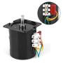 AC Permanent Magnet Motor, Synchronous Gear Motor CW/CCW 68KTYZ 220V for DIY Generator(110RPM) Electric Motor