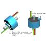 Taidacent Hollow Slip Ring Signal Power Continued 2/4/6/12 Road Collector Ring Conductive Electric Motor Slip Ring Rotating Connector (Inner hole 12.7mm Outer diameter 54mm 4 Wire 10A)