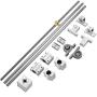 2PCS 200mm Linear Motion Rod Shaft Guide & （200mm）8mm Lead Screw & 4PCS SK8 Shaft Support & 4PCS SCS8UU Bearings & 2PCS KP08 & 2PCS Flexible Shaft Couplings for 3D Printer DIY Project and CNC Machine
