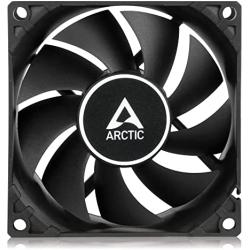 ARCTIC F8 Silent - 80 mm Case Fan, Very Quiet Motor, Computer, Almost inaudible, Push- or Pull Configuration, Fan Speed: 1200 RPM - Black
