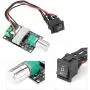 Qinlorgo DC Motor Speed Controller, Brushed PWM Motor Speed Controller DC 6V 12V 24V 3A PWM Motor Speed Control Reversible Controller Regulator with Switch