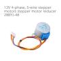 DC 12V Gear Motor Encoder Speed Reduction Gearbox Stepper Motor Reducer Replacement Motor 28BYJ-48 Mini Stepper Motor