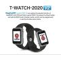 WayPonDEV T-Watch 2020 V2 ESP32-Based Programmable Watch with Arduino, ESP-IDF or MicroPython(Silver)