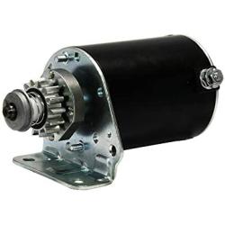 Starter Motor Compatible with Cub Cadet 14.5 16 16.5 17 17.5 18 18.5 HP John Deere New Holland Toro 14 Tooth Steel Gear 593934 693551 LG693551 BS693551 SE501848 New Starter Replacement