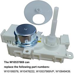 W10537869 Dishwasher Diverter Motor Compatible with Whirlpool W10195677 W10849439 W10476222 2684962