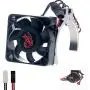 KWBRC 42mm Rc Motor Fan RC Cooling Fan Motor Metal RC Model Cooling Fan RC Heat Sink fan RC Electric Motor Heat Sink for 1515/1512/4268 /TENSHOCK 812 Motor of RC Model Car (Silver)