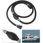 Marine Fuel Line Assembly, Yctze Marine Johnson 3/8in Boat Motor Fuel Gas Hose Line Assembly Primer Bulb Connector Black Primer Bulb Connector Johnson Gas Lineboat