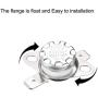 uxcell KSD301 Thermostat 135°C/275°F Normal Closed N.C Adjust Snap Disc Temperature Switch for Microwave,Oven,Coffee Maker 2pcs