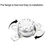 uxcell KSD301 Thermostat 135°C/275°F Normal Closed N.C Adjust Snap Disc Temperature Switch for Microwave,Oven,Coffee Maker 2pcs