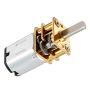 12V 600RPM Miniature DC Gearwheel Gear Motor with Full Metal Gearbox Motor GA12-N20 Shaft for Robot Models, RC Cars, DIY Toys - (2 PCS)