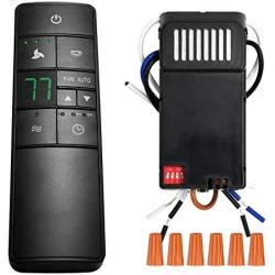 Universal Ceiling Fan Remote Control Kit Replacement for Hampton Bay Home Decorators Collection Hunter Harbor Breeze, 3-Speed Timer Light Dimmer Thermostatic Control, 2AAZPHD3/HD3 KUJCE10320/TR222A