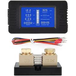 CGELE DC Multifunction Battery Monitor Meter with Shunt,0-200V,0-500A, LCD Display Digital Current Multimeter Voltmeter Ammeter for Cars RV Solar,Widely Applied to 12V/24V/48V RV/Car Battery…