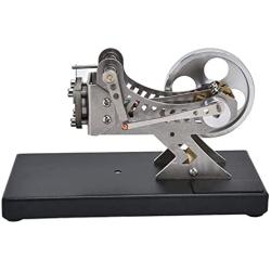 Omabeta Engine Model, Aluminum Material Educational Toy Durable Mini Motor Model Vivid for Physics or Mechanics Learning