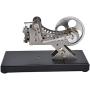 Omabeta Engine Model, Aluminum Material Educational Toy Durable Mini Motor Model Vivid for Physics or Mechanics Learning