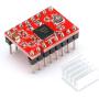 WWZMDiB 3pcs A4988 Stepstick Stepper Motor Driver Module with Heat Sink for 3D Printer Reprap Suitable for Mendel Huxley Arduino
