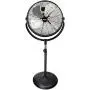 Comfort Zone CZHVP20S 20-Inch 3-Speed Slim-Profile High-Velocity Industrial Pedestal Fan with Aluminum Blades and Adjustable Tilt , Black