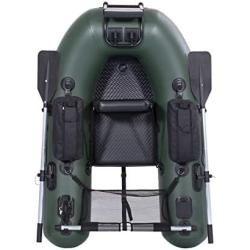 FRM BOARDS Inflatable Fishing Boat Belly Boat Fishing Float Tube with Storage Pockets, Adjustable Straps & Bracket for trolling Motor, Loading Capacity 400lbs