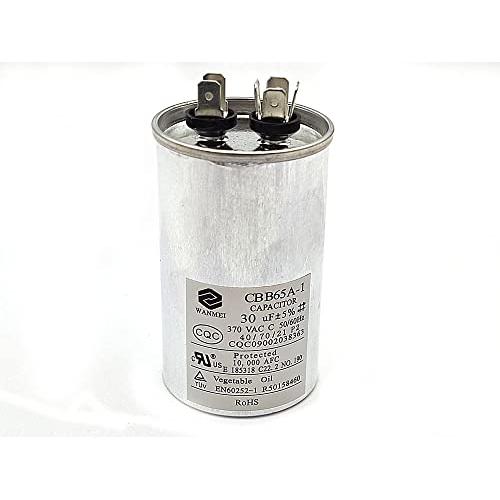 QX6530-NGM Capacitor Motor Run Round 30 uF MFD 370V