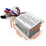 L-faster 250W Brush Gear Bike Motor with Electric Brush Controller and Foot Pedal Accelerator Key Switch Voltmeter