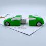 Green Car USB Drive - Green Car Flash Drive for Boys and Girls - Trendy Flash Drive - Back to School Gifts for Kids (Green Car)