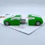 Green Car USB Drive - Green Car Flash Drive for Boys and Girls - Trendy Flash Drive - Back to School Gifts for Kids (Green Car)